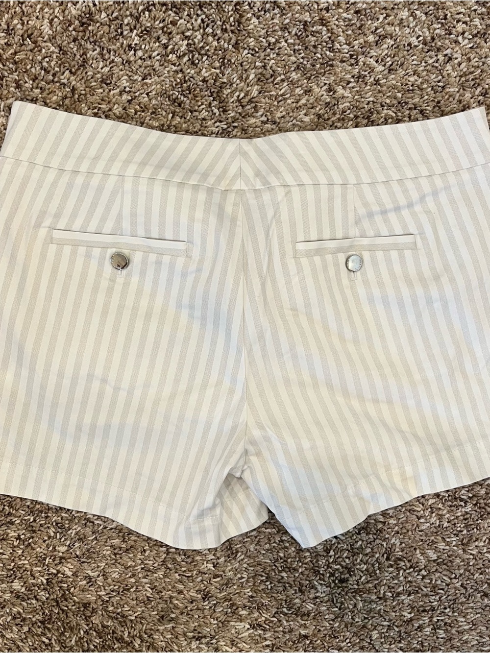 Calvin Klein Shorts Bundle Womens Size 8 Black Cotton Stripes Dressy Preppy - Picture 12 of 13